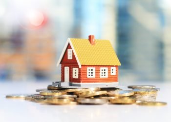 Real estate investment concept. House and money.
