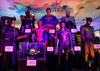 HOLLYWOOD, CALIFORNIA - OCTOBER 20: Original costumes from "Blade II", "Judge Dredd", "Spider-Man", "Superman", "X-Men", "Robocop" and "Watchmen" on display at the opening of Rich Correll's "Icons Of Darkness" VIP celebration on October 20, 2021 in Hollywood, California. (Photo by Michael Tullberg/Getty Images)